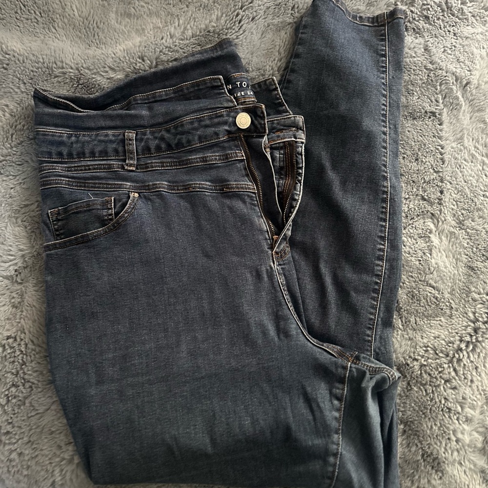 FTF Women's High waisted Blue Jeans